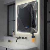 LED Spiegel Quadratisch | Touch-Schalter | Anti-Beschlag-Funktion | Neutralweißes Licht - Reyze Seria Simetria Model 3